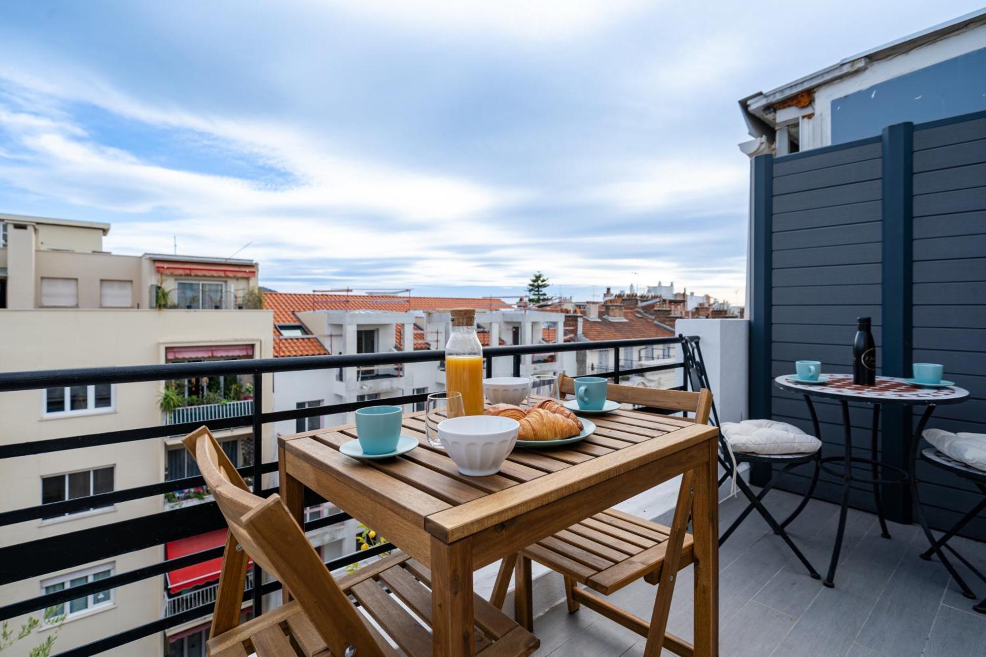 Top Floor Terrace - Dernier Etage Terrasse Cosy Nice Ngoại thất bức ảnh